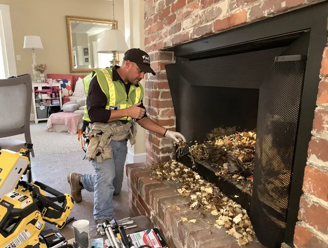 Safe screening installation by Suffield Chimney Sweep in Suffield, CT