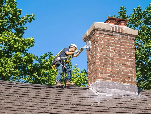 Suffield Chimney Sweep performing an inspection with advanced tools in Suffield, CT