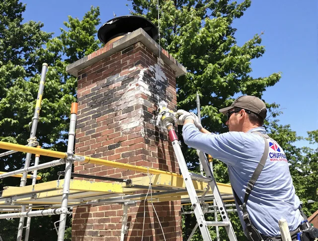 Structural chimney repair by Suffield Chimney Sweep in Suffield, CT