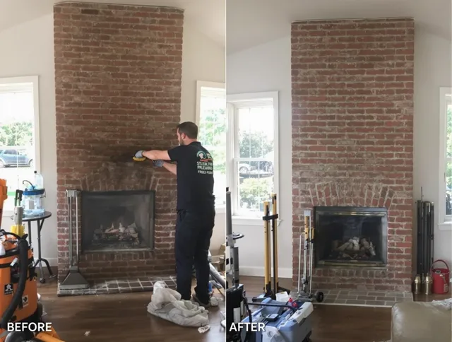 Finished chimney sweeping service by Suffield Chimney Sweep in Suffield, CT
