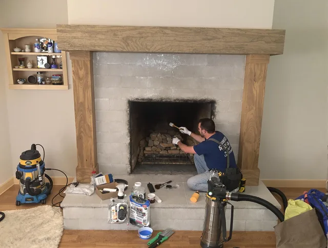 Detailed creosote removal process by Suffield Chimney Sweep in Suffield, CT