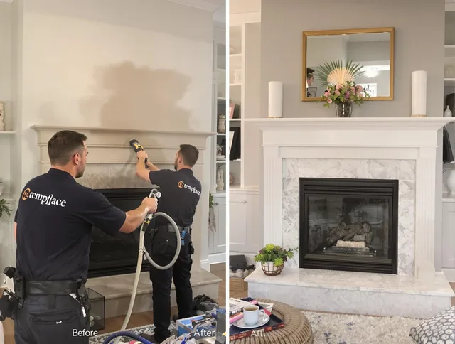 Professional soot removal by Suffield Chimney Sweep team in Suffield, CT